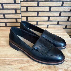 Clarks Black Griffin Kilt Loafers Size‎ 9.5